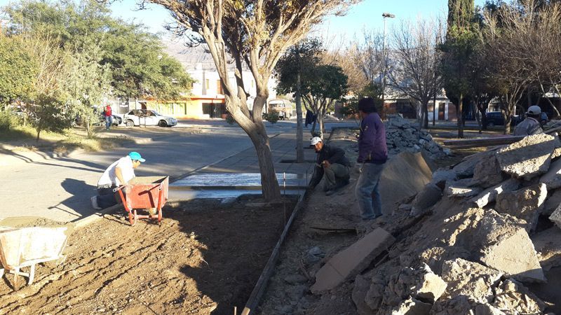 Continúan los trabajos en espacios de recreación