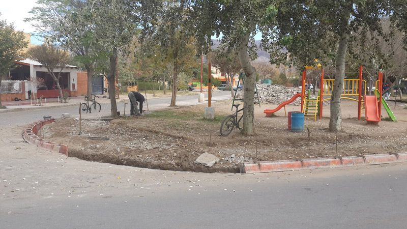 Continúan los trabajos en espacios de recreación