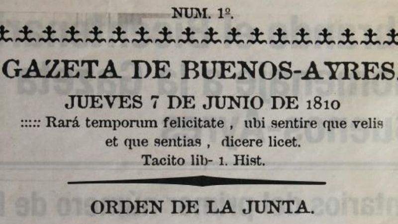 Se cumplen 204 años de la Fundación del diario "La Gaceta"