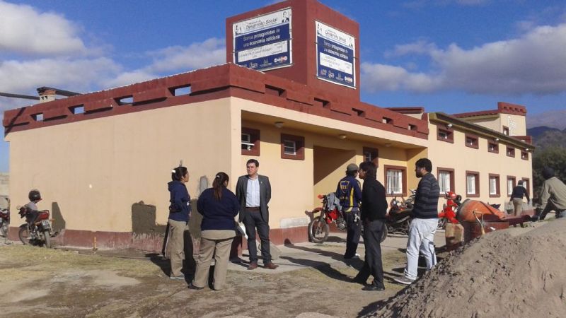 Obra en construcción de un CIC en el norte de la ciudad