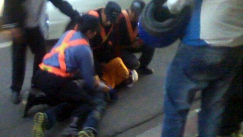 Robó, quiso huir, pero lo atrapó la gente