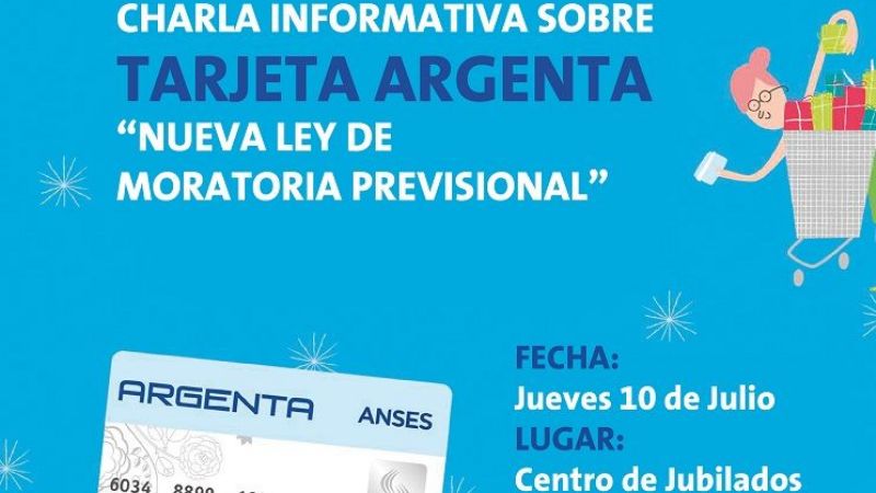 Charla sobre la nueva ley de moratoria e información sobre beneficios de Argenta