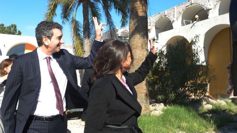 Lucía recibió al ministro Florencio Randazzo