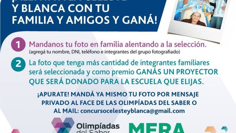 Alentá a la Selección y ganate un proyector para una escuela a elección