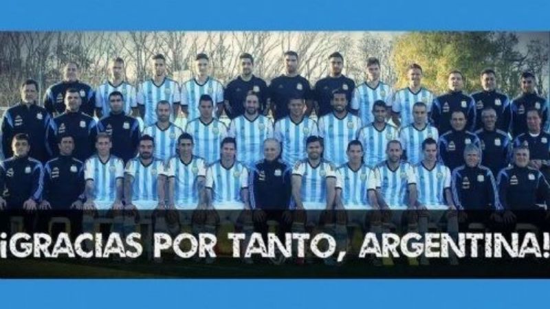 Afiches de apoyo a la Selección Argentina en el Mundial