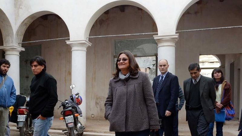 Lucía visitó la casa de Octaviano Navarro