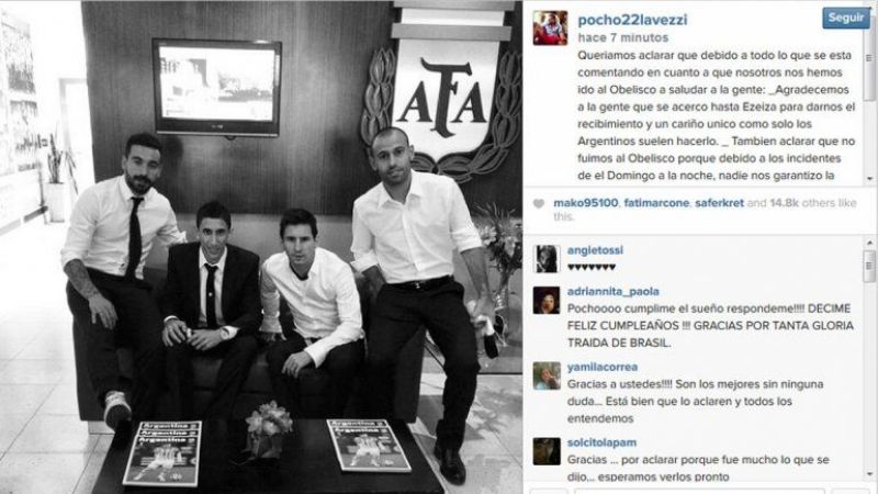 La Selección no fue al Obelisco porque "no estaba garantizada la seguridad"