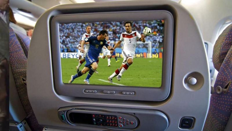 La final del Mundial fue vista por 40.000 pasajeros en pleno vuelo