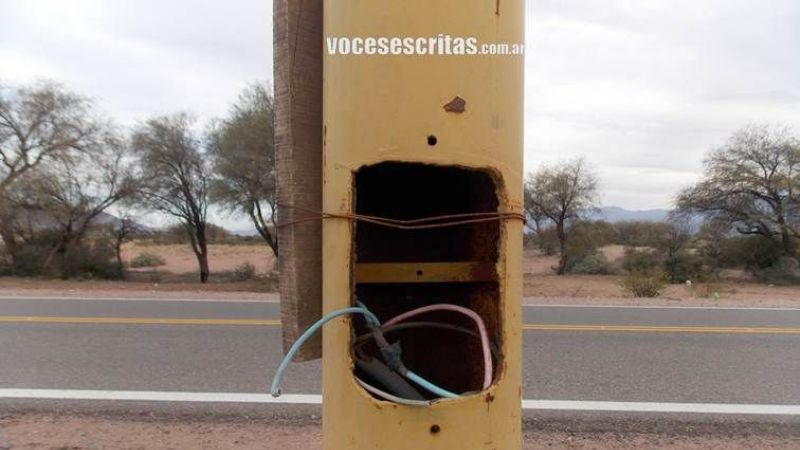 Triste imagen del ingreso a Tinogasta