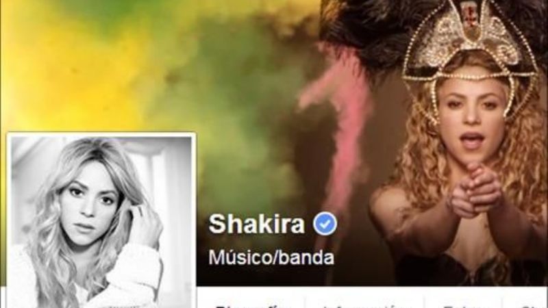 Shakira, primera en Facebook con más de 100 millones de seguidores