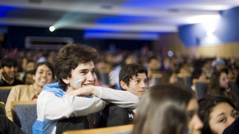 Aliento multitudinario para la Selección Argentina