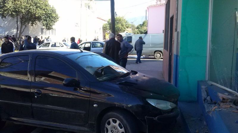 Choque en esquina céntrica