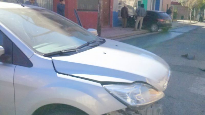 Choque en esquina céntrica