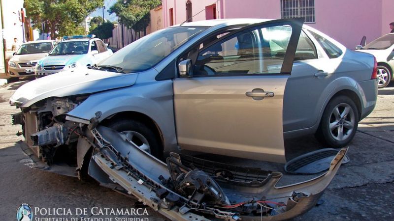 Choque en esquina céntrica