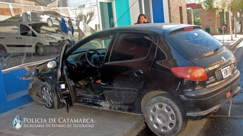 Choque en esquina céntrica