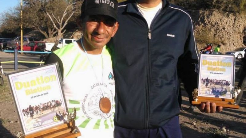 Walter Cabrera y Verónica Leiva ganaron en el Duatlón Solidario