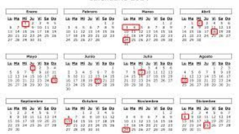 Quieren excluir los días feriados del cómputo de las vacaciones