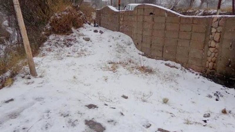 Nieve y frío en el norte de Belén