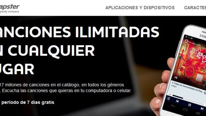 Llega Napster, el sitio de descargas musicales más famoso del mundo