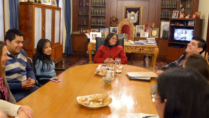 Lucía respaldó a los Jóvenes por la Inclusión