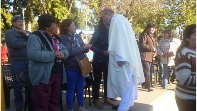 Chumbicha culminó las fiestas del Corazón de Jesús presididas por el Obispo