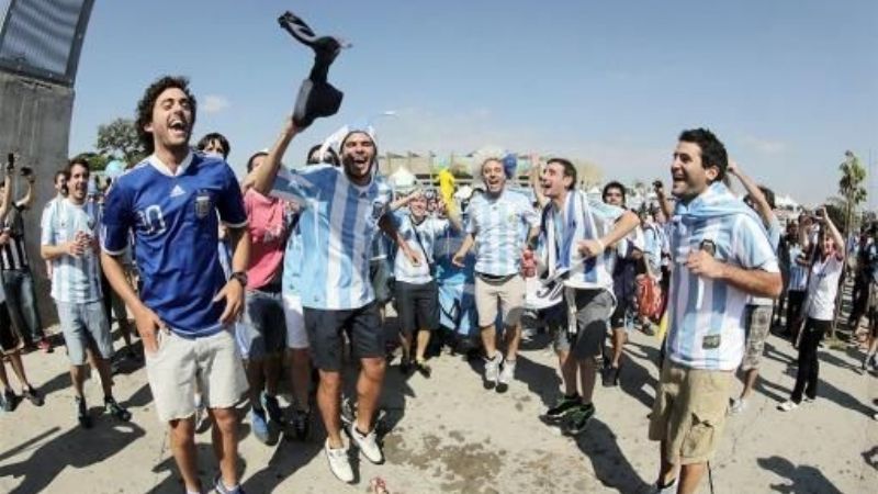 Argentina es primera en cantidad de turistas que van al Mundial
