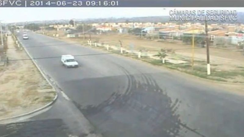 Cámaras de seguridad registraron choque en el norte