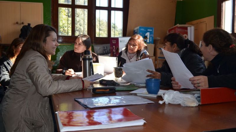 Capacitación docente en Escuela Municipal