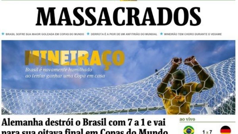 “La mayor vergüenza de la historia”, para la prensa brasileña