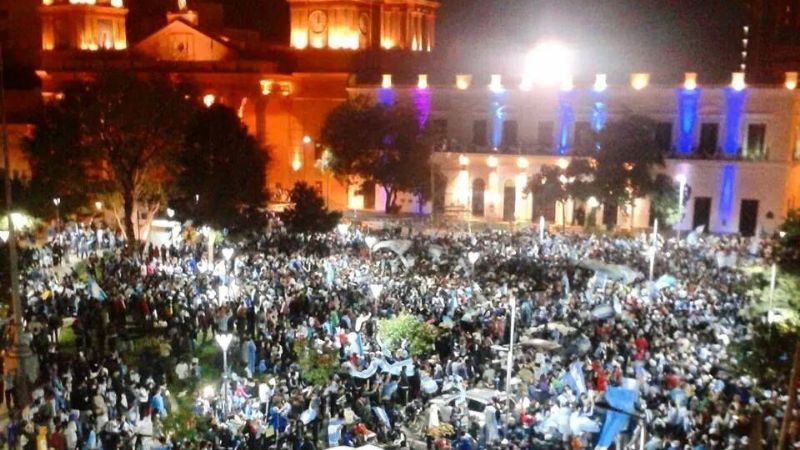 Diez arrestados en los festejos por el triunfo de Argentina