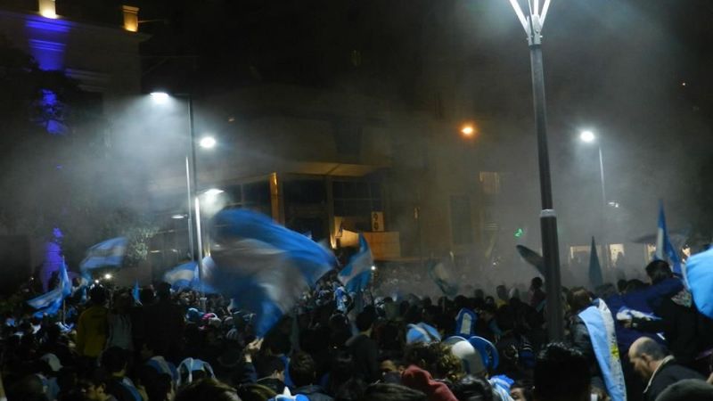 El triunfo desató un multitudinario festejo en Catamarca