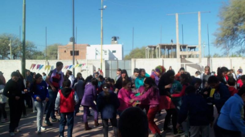 Homenaje de los niños y adolescentes al Patrono San Roque en La Chacarita