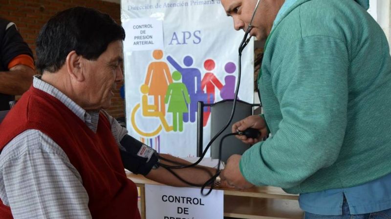 Centro de control de presión arterial en el Parador de Valle Viejo