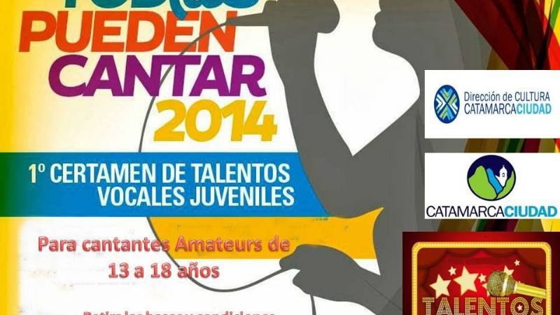 Concurso de talentos vocales “Todos pueden cantar 2014”
