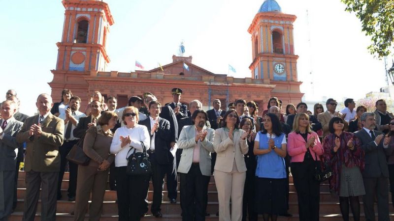 Lucía presidió el homenaje a San Martín