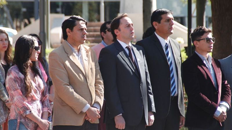 Mera y Jimena Herrera en homenaje a San Martín