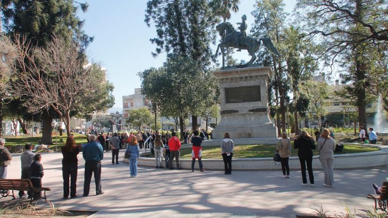 Mera y Jimena Herrera en homenaje a San Martín