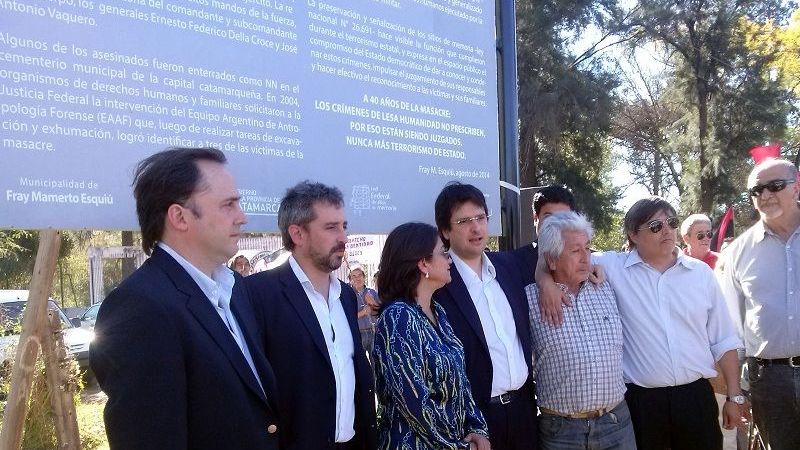 Señalaron el sitio de la Masacre de Capilla del Rosario