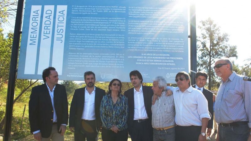 Homenaje a las víctimas de la Masacre en Capilla del Rosario