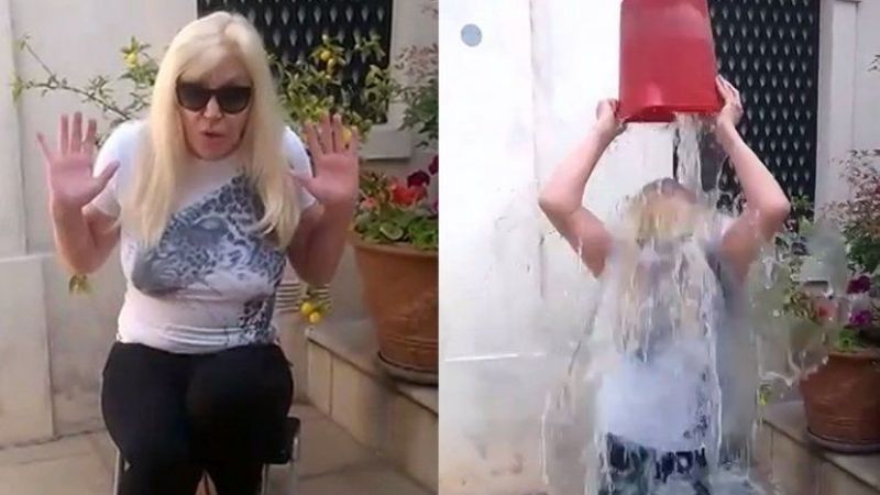 Susana Giménez cumplió y se sumó al Ice Bucket Challenge