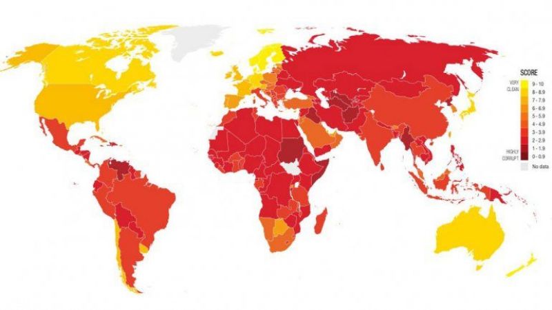 Cuáles son los países más corruptos del mundo