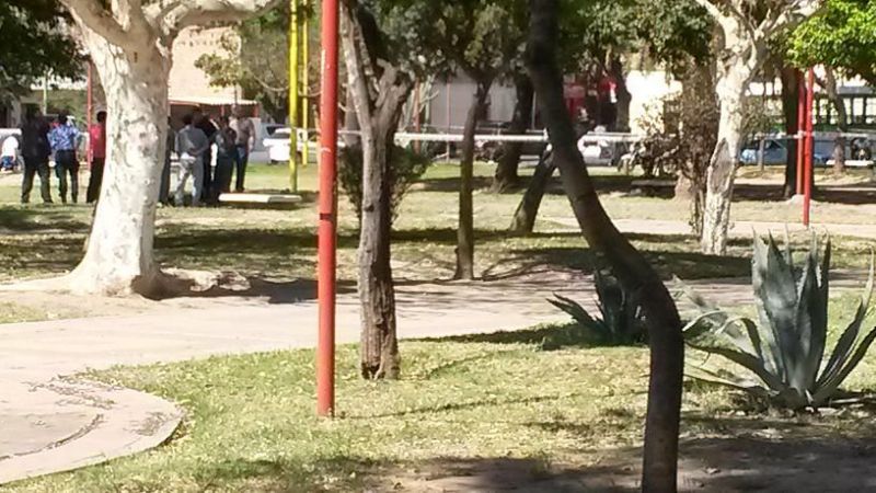 Se pegó un tiro en la plaza