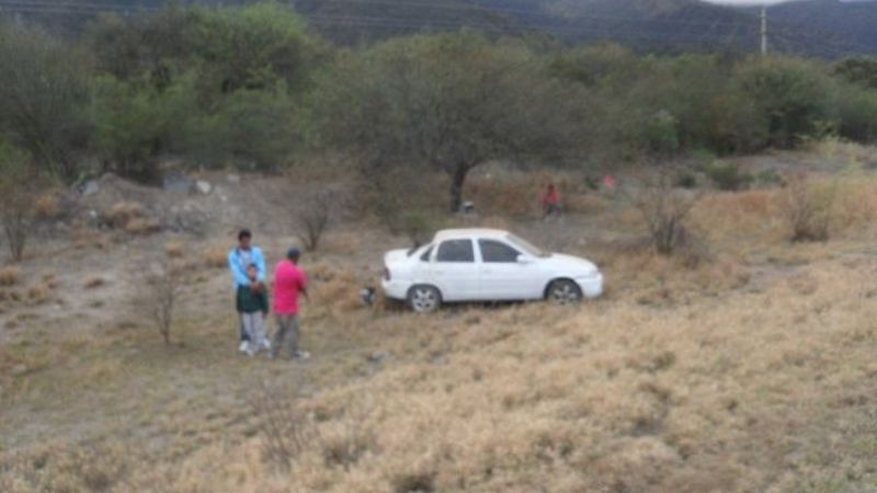 Vuelco con suerte en Ruta Nacional 38