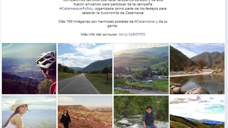 La campaña #CatamarqueñoSoy en las redes sociales recibió más de un centenar de fotos