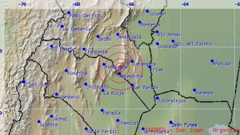 Temblor se sintió en Catamarca