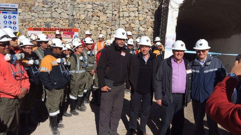 Catamarca en la inauguración de la mina subterránea Gualcamayo