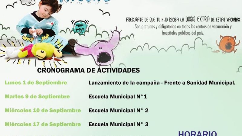 Campaña Nacional de Vacunación contra Sarampión, Rubéola y Poliomielitis