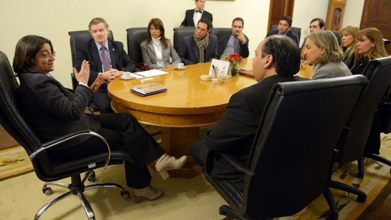 Magistrados en Casa de Gobierno