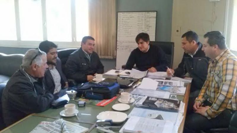 Periodistas deportivos en Obras Públicas