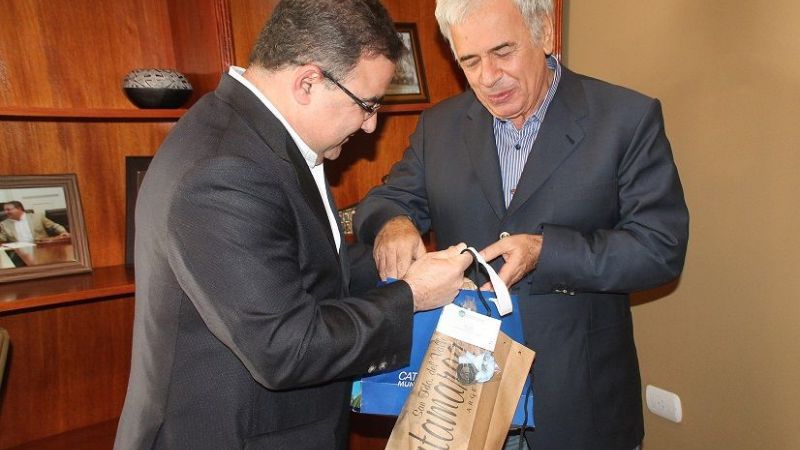 Jalil recibió al gobernador De la Sota